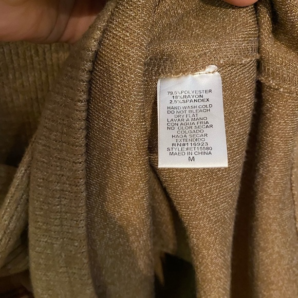 Easel Oversized Sweater in Tan - Picture 10 of 10